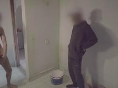 Honey guy Flashes dick to worker