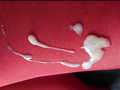 Nylonjunge loves the red pantyhose 2 -Masturbation-