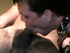Submissive twink throats master's cock until he starts to gag