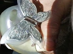 Shoe fuck clear little peep toe flats