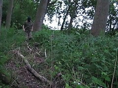 OUTDOOR HIKING WALK STRIP TO NAKED