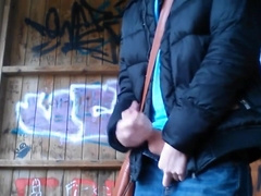 German Stud Public Park Jerk And Cum (Rainy Day Jordan)