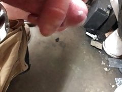 beating my thick cock off in the garage