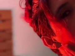 Erotic and sensual dance in the bathroom with a very hot finish