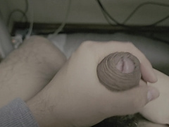 I Tried Massaging My Balls And Masturbating My Skin With My Foreskin Dick