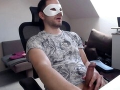 Used hole, boy used, jerking without hand