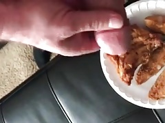 Cum on Chicken and JO-JO's and Eat.MOV
