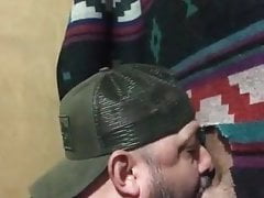 Married regular stops by to fuck the pussy mouth
