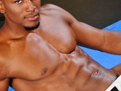 Shredded guy named ATK Polish jacks off at the gym