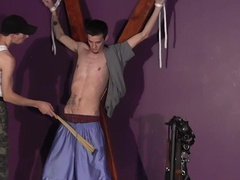 Skinny twink plays dirty bondage games with his horny boyfriend