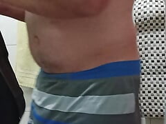mature alber takes off his clothes showing his 14 cm dick and jerks off until he comes