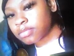Ebony babe cumtribute