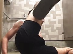 farting in a bathroom stall