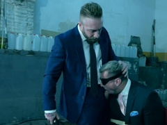 Insolent men play rough sexual games in a dirty fetish scene