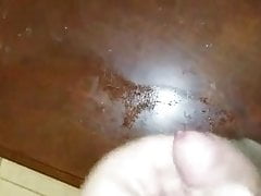small cock small cum in friends bathroom