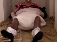 Sissy gets triple diapered 2