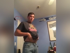 Naughty baseball player