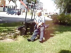 Old Man Jerks In The Park