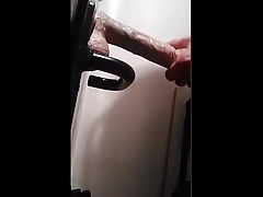 Slut sissy crossdresser with night dress and dildo play