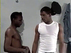 dark-hued Inmate screwed by Black prison Guard
