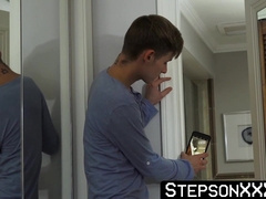 Fresh mailman sealed his meaty and bony package inwards Michael Bostons arse