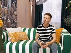 Lewis slowly teases Christian's hole with his fingers