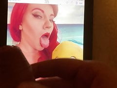 Disney Ariel cosplayer cum tribute