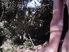 Latino Jerks off in a Public Park.