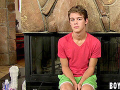 Smoking super-fucking-hot twink playing with his hard fuck-stick and jiggly ass