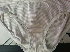 Cumshot in neighbor's panties
