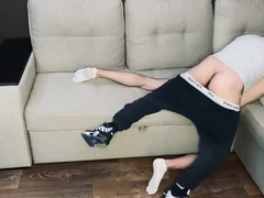 Dude firm nailed a pretty bumder teenager without a condom in Nike sneakers