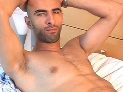 Jerking off, hand job, gay straight guy