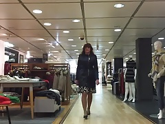 nice satin coat, by Guess