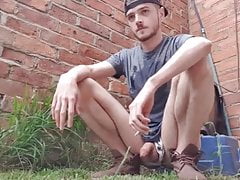 Smoking Wanking and Pissing Outdoors