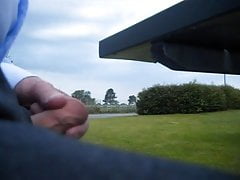 wanking at the highway by dirtyoldman100001