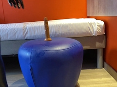 My spandex catsuit with buttfuck and shaft love glove faux-cock