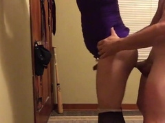 Hard Bareback Fuck Against the Wall with CD Claudia6666