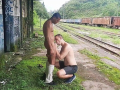 They were nearly caught by railway officials.