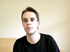 Hairy butthole dude takes a massive facial on camera