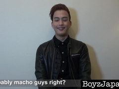 BoyzJapan.com - Gay Japanese student interviewed and jerks off till cumshot