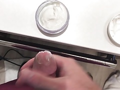 Cum in Wife's face cream