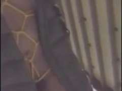 Sexy Asian CD cums in public