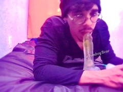 Twink, gay licking, deepthroat cum in throat