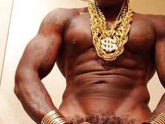 BBC Worship Hallelujah Johnson ( Jeremiah McPherson Stroking Hairy Big Black Dick Dominance )
