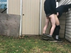 Fucking Behind The Shed