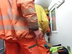 Construction hut i get pissed on
