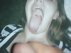 open mouth for my cum