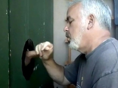Blowjob and cum eating in Glory Hole 9