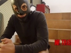 Punishment for your naughty actions: Worship my filthy bare soles, lick my sweaty balls, and indulge in a creamy treat