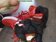 Gay puma rebound, trash shoes, sneaker ripping